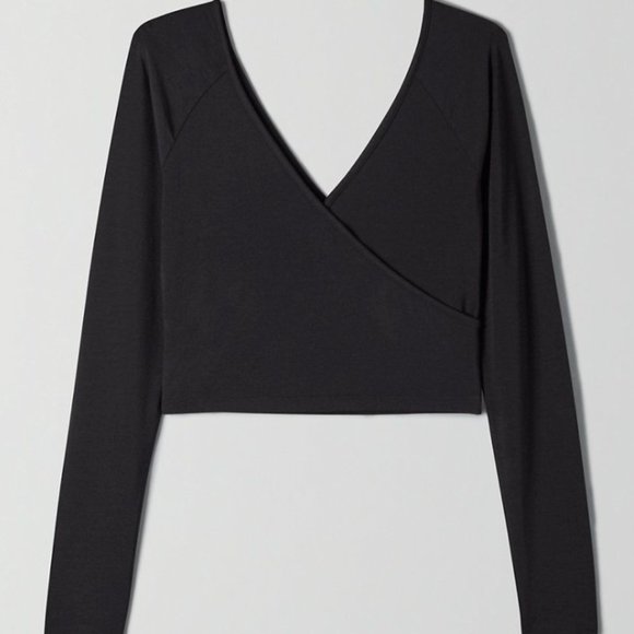 Wilfred Black Wrap Top - Picture 2 of 3